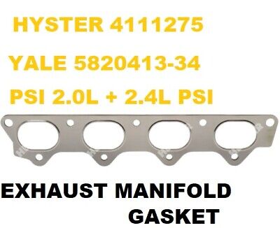 2.4l Psi + 2.0l Psi 4111275 Hyster 582041334 Yale  Exhaust Manifold Gasket Jt238 • 11.81£