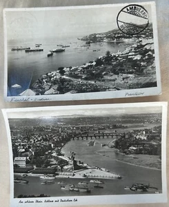 Postales con fotos reales de colección 2 RPPC Funchal Madeira puerto bahía barcos Rin - Imagen 1 de 4