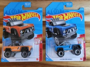 Ford Bronco personalizado Hot Wheels azul y naranja #6/10 - Imagen 1 de 1