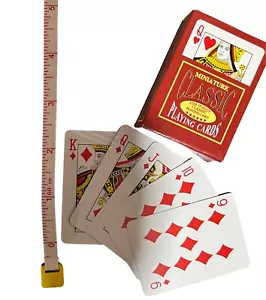 Mini Spielkarten Miniatur Reise kleines Poker Deck Set Versand aus USA - Bild 1 von 5
