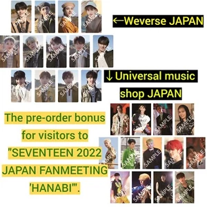 SIEBZEHN - Face The Sun - Japan Weverse Universal Music offizielle Fotokarte POB - Bild 1 von 38