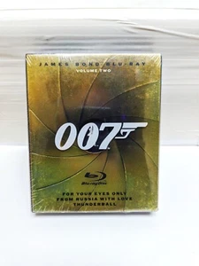 007 James Bond Collection Volume 2 (Blu-ray, 3-Film Box Set) OOP RARE NEW SEALED - Picture 1 of 3
