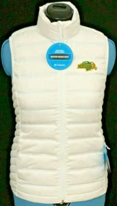 North Dakota State Bison NDSU Columbia Lake 22 White Puffer 650 Vest Women's S - Picture 1 of 9