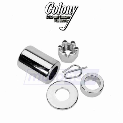 Colony Rear Axle Spacer and Nut Kit for 2004-2005 Harley Davidson FXDI Dyna wp Foto 1 de 4