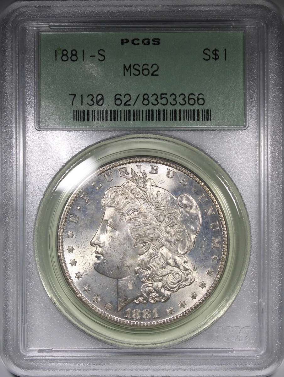 MS 62 Graded 1881 Year Morgan US Dollars (1878-1921) for sale | eBay