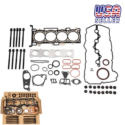Kit de junta completa para motor Hyundai Santa Kia Optima con perno de cabeza 2,4 L G4KJ Foto 1 de 4