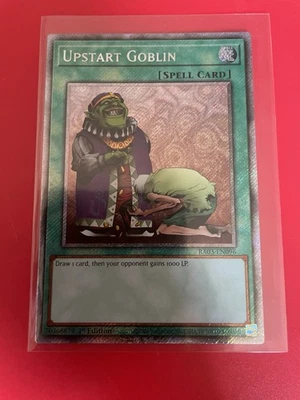 Upstart Goblin Platinum Secret Rare Card RA03-EN096 Yu-Gi-Oh - Image 1 of 2