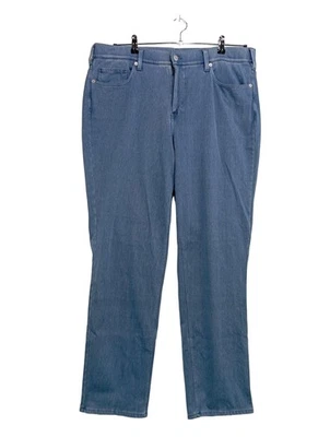 LANDS’ END Straight-Leg Jeans Damen Jeans Gr. DE 50 blau Casual-Look - Bild 1 von 4