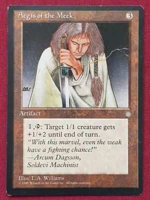 Magic The Gathering ICE AGE AEGIS OF THE MEEK artifact card MTG - Image 1 of 2