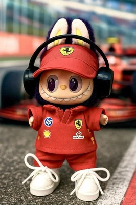 Labubu F1 Ferrari Edición Limitada Coche Carrera Traje - Juego de 5 Piezas Foto 1 de 4