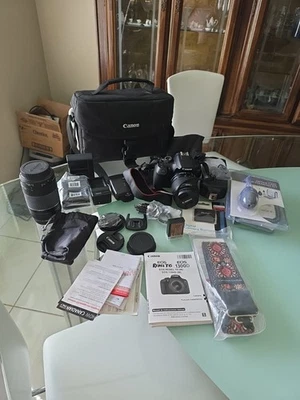 Cámara Canon E0S Rebel T6 y extras (paquete) Foto 1 de 4