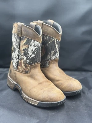 Botas de Vaquero Juveniles Talla 4.5 Marca Rocky Cuero y Camuflaje Foto 1 de 4