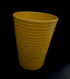 Deep Yellow Stoneware. crock/utensil holder/flower pot made in Germany - Picture 1 of 5