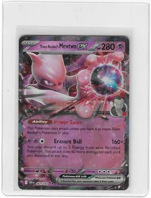 Pokémon TCG Team Rocket's Mewtwo ex 081/182 Sv10: Destined Rivals Holo - Image 1 of 2
