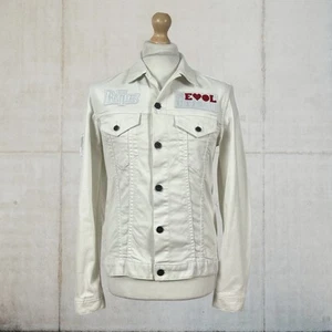 Pretty Green x The Beatles ‘Revolution’ Denim Jacket In White Size Small - Picture 1 of 22
