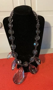 Collar Lucita Humada Gota Lágrima Grande De Colección Joan Rivers - Imagen 1 de 8