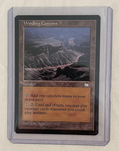 1x Winding Canyons Weatherlight MTG Magic the Gathering NM - Picture 1 of 3