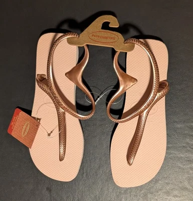 Sandalias Havaianas Chanclas Ballet Rosa Para Mujer Talla 9/10 - Nuevas con Etiquetas Foto 1 de 4