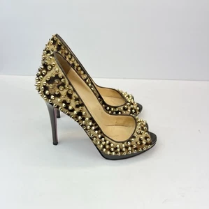 Yolonda 120 Christian Louboutin stampa leopardo US 7,5 EU 38 - Foto 1 di 11