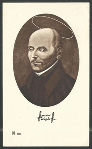 Tarjeta Santa Antigua de San Ignacio de Loyola Imagen Pieuse Santino Estampa - Imagen 1 de 1