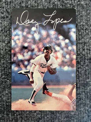 Davey Lopes Los Angeles Dodgers 1975 Equipo Emisión Postal MLB Béisbol Foto 1 de 3