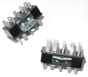 TWO New Cinch / Beau / Jones P310-AB 10 Pin Male Chassis Mount Connectors CJ - Picture 1 of 1