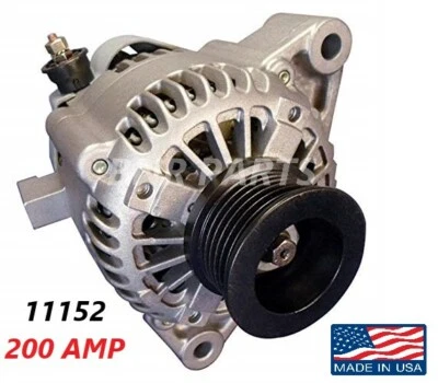 200 AMP 11152 Alternator Toyota Tundra High Output 4.7L 2003-2006 HD Performance - Image 1 of 2