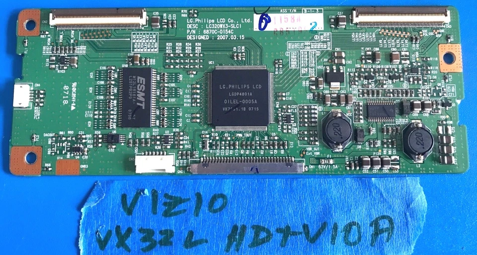 ПЛАТА T-CON VIZIO 6870C-0154C ДЛЯ МОДЕЛИ VIZIO VX32LXHDTV10A HDTV - Изображение 1 из 1