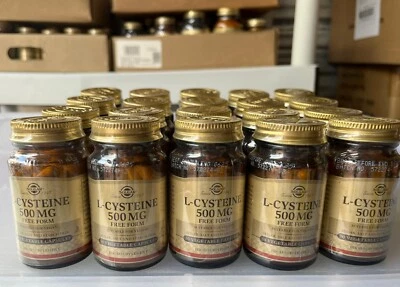 1 Pc Solgar L-cisteína, 500 mg, 30 Cápsulas Vegetales ENVÍO GRATUITO CADUCIDAD 06/2025 Foto 1 de 3
