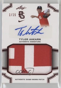 2016 Leaf Perfect Game National Showcase Red /15 Tyler Ahearn #PA-TA1 Patch Auto