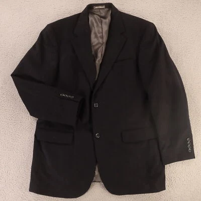 Chaqueta de Franela de Colección L Azul Lana Cachemira Blazer Abrigo Deportivo Oscar de la Renta 44L Foto 1 de 4