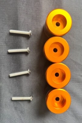 OS&D Protek Gold Cnc Alumium with Carbon Fiber Inlay Crash Bar Slider - Image 1 of 2