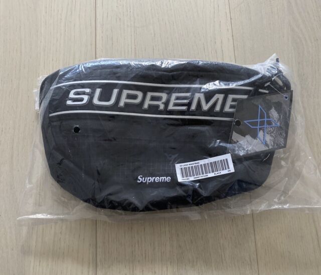 Supreme Belt Bag Black One Size Waist Adjustable Authentic