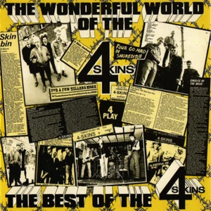 4 SKINS – THE WONDERFUL WORLD OF THE 4 SKINS (LP) white Best Of Oi! Skinhead - Bild 1 von 1