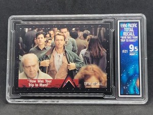 ARNOLD SCHWARZENEGGER 1990 Pacific TOTAL RECALL #21 Trip to Mars EGC 9.5
