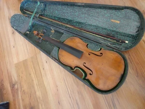 Alte Violine 4/4 Geige Zettel Stradiuarius - Bild 1 von 16