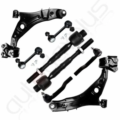 8x Set Front Suspension Kit Control Arms Tie Rods Sway Bar for 2007-14 Ford Edge - Image 1 of 4