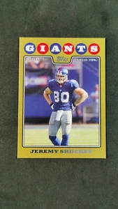 2008 Topps Gold Border Jeremy Shockey /2008 NY Giants #181 - Picture 1 of 3