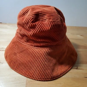 Cord Fischerhut orange 90er Style Look gepunktet Futter 100% Baumwolle - Bild 1 von 4