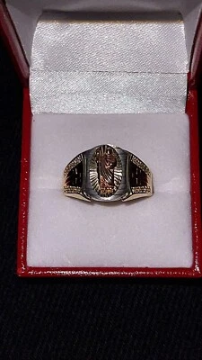 anillo tricolor oro 14k hombre Foto 1 de 4