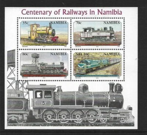NAMBIA, 1995 CENTENARY OF THE RAILWAYS IN NAMBIA, MIN SHEET, SG MS661, MNH - Picture 1 of 1