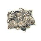 Antique Sterling Sign Black Starr and Gorham by Cini Carve Classic Floral Brooch