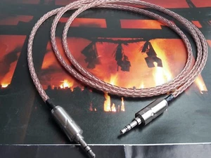 8N OCC copper Stereo 3.5mm to 3.5mm mini Aux Audio Cable Furutech FT-735 Plug  - Picture 1 of 4