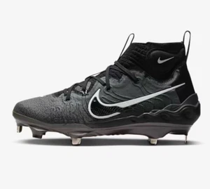 Botines de béisbol Nike Alpha Huarache NXT de metal negros grises DJ6517-010 para hombre talla 7,5 - Imagen 1 de 10