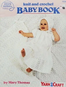 Baby Book Knitting & Crochet Patterns By American School Of Needlework f4 - Picture 1 of 4