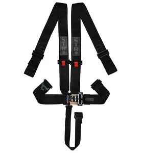 Nascar Race Harness 3" 5-Point SFI 16.1 Racing Belt Buckle Black TRS STR - Picture 1 of 2