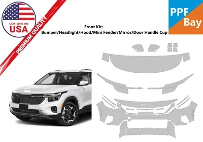 Película de protección de pintura PreCutKit PPF para KIA Seltos EX/LX/S/SX/X-Line 2024-2025 Foto 1 de 4