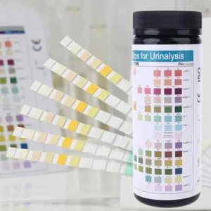 URS-14 Urinalysis Reagent Test Paper Urine PH Test Parameter Strips 100ct 01-27 - Picture 1 of 8