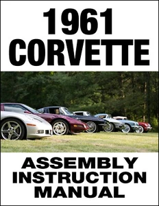 1961 Corvette Factory Assembly Manual HUNDREDS of Exploded Parts Diagrams 3 Hole - Imagen 1 de 4