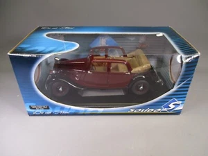 AX279 SOLIDO PRESTIGE 1/18 CITROEN TRACTION AV11 DECOUVRABLE REF 8180 MARRON - Imagen 1 de 14
